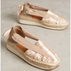 🎉 FLASH SALE 🎉 Anthro Naguisa Ribbon Espadrilles